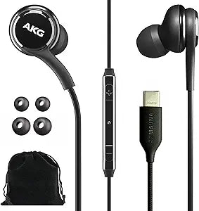 Samsung AKG-TYPE-C-Wired-Velvet-S23 USB-C Earbuds - Black — main product image