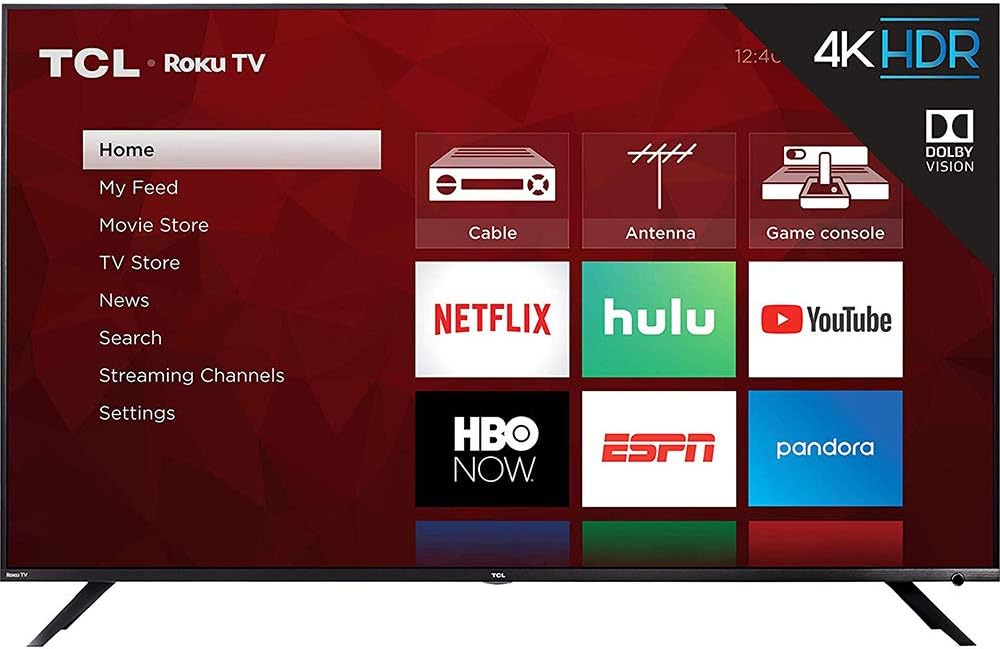 TCL 75R617 75-inch 6-Series 4K Roku Smart TV Bundle