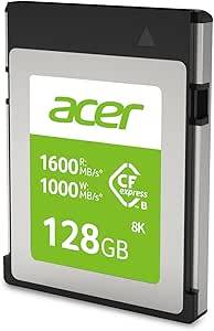Acer CFE100 128GB CFexpress Memory Card — main product image