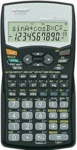 Sharp EL-531WHBK Scientific Calculator 2-Line Display