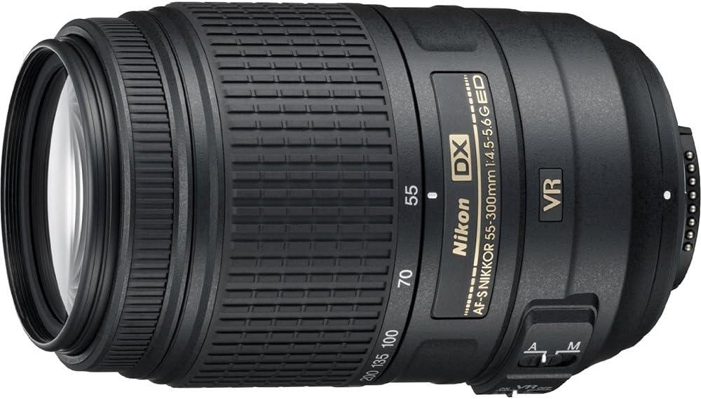 Nikon CRTNK55300VRRB 55-300mm VR Zoom Lens (Renewed)