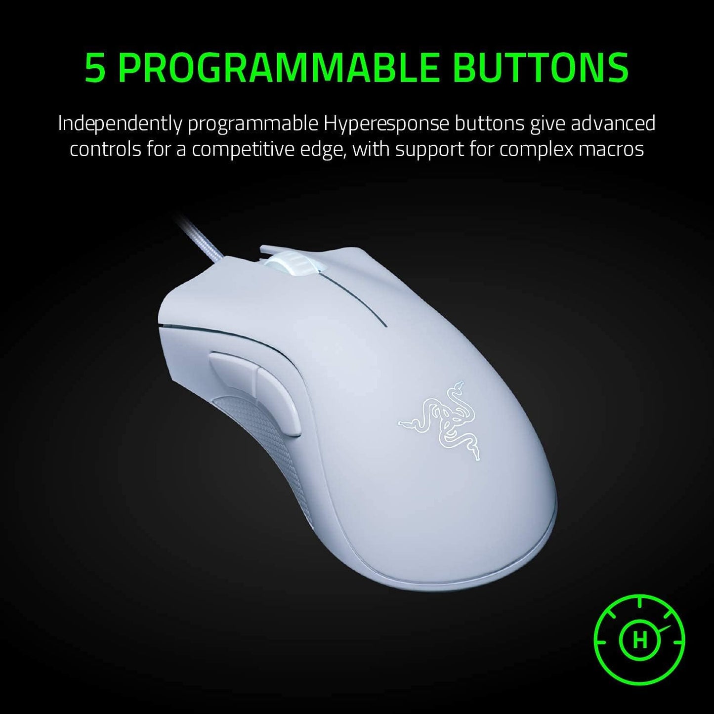 Razer RZ01-03850200-R3M1 DeathAdder Essential White Gaming Mouse