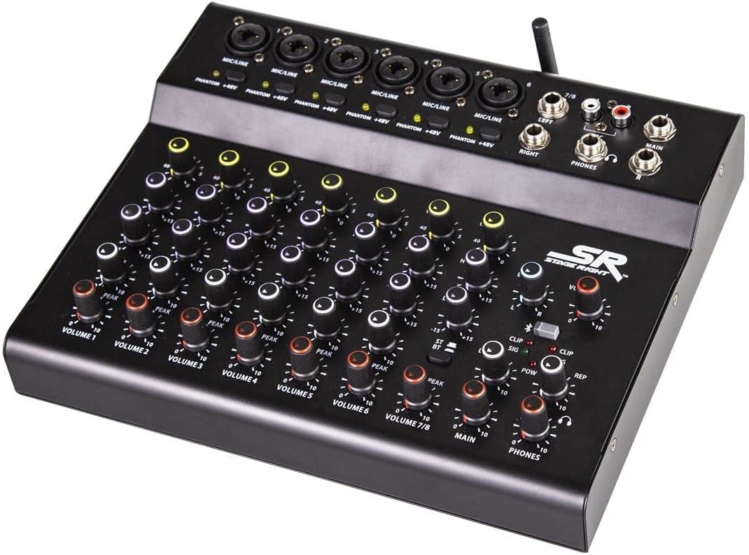 Monoprice 625912 Stage Right 8-Channel Powered Mixer