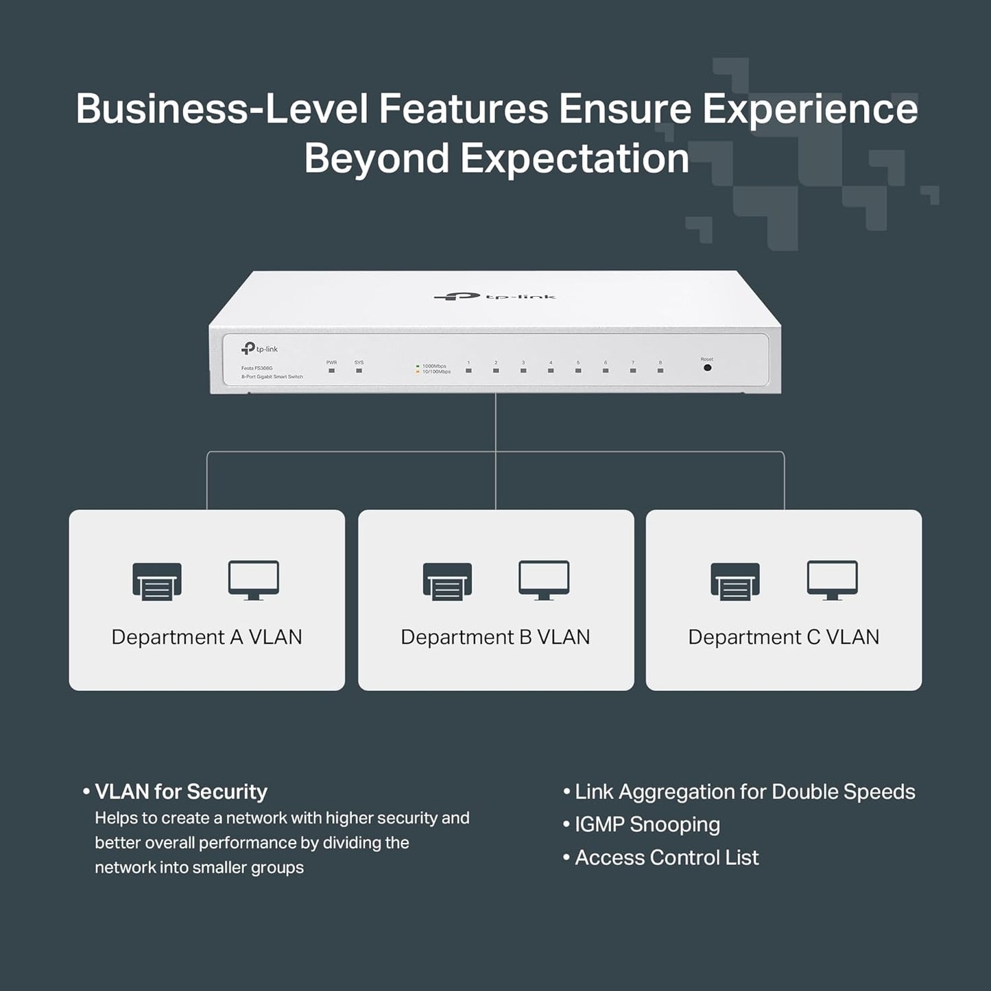 TP-Link Festa FS308G 8-Port Gigabit Managed Switch