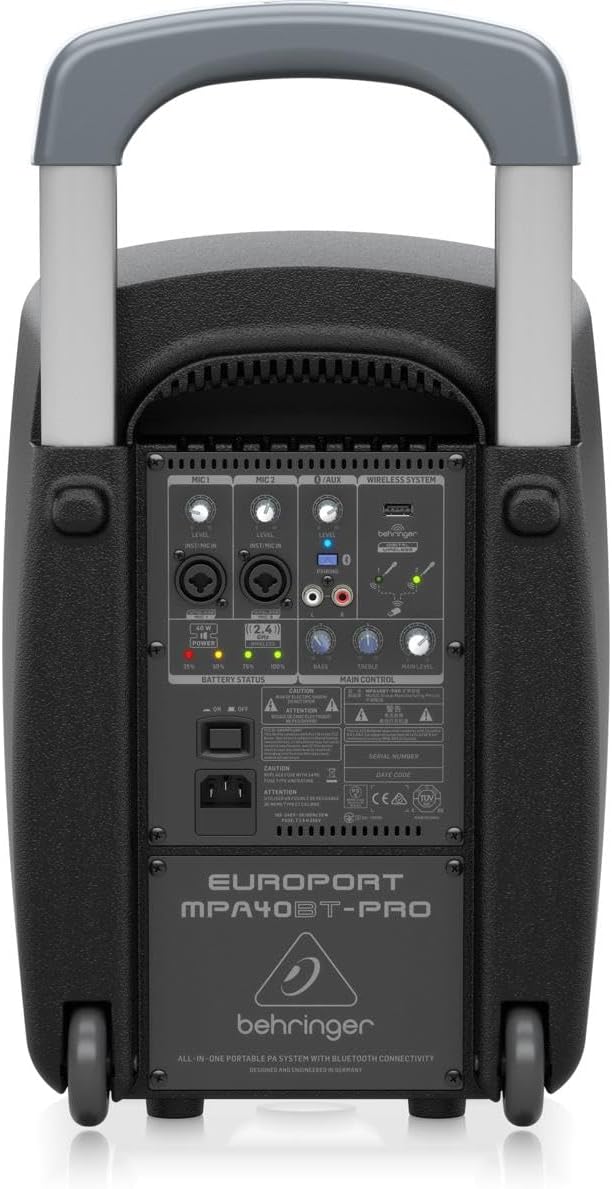 Behringer MPA40BT-PRO - 40W Portable Bluetooth PA System