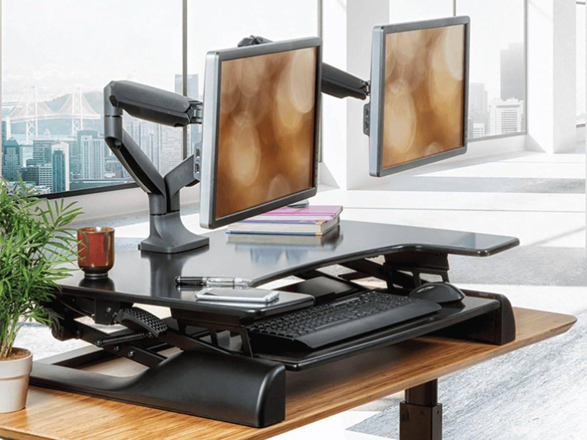 Monoprice 115525 Dual Monitor Gas Spring Desk Mount