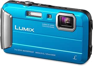 Panasonic DMC-TS25A Lumix Waterproof Shockproof Digital Camera Blue
