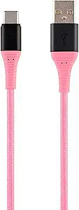 Monoprice 138336 USB-C to Type-A Charge Sync Cable Pink