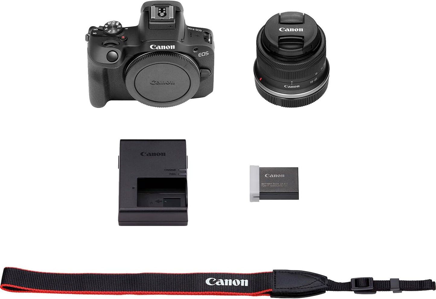 Canon EOS R100 Renewed 4K Mirrorless Camera Bundle