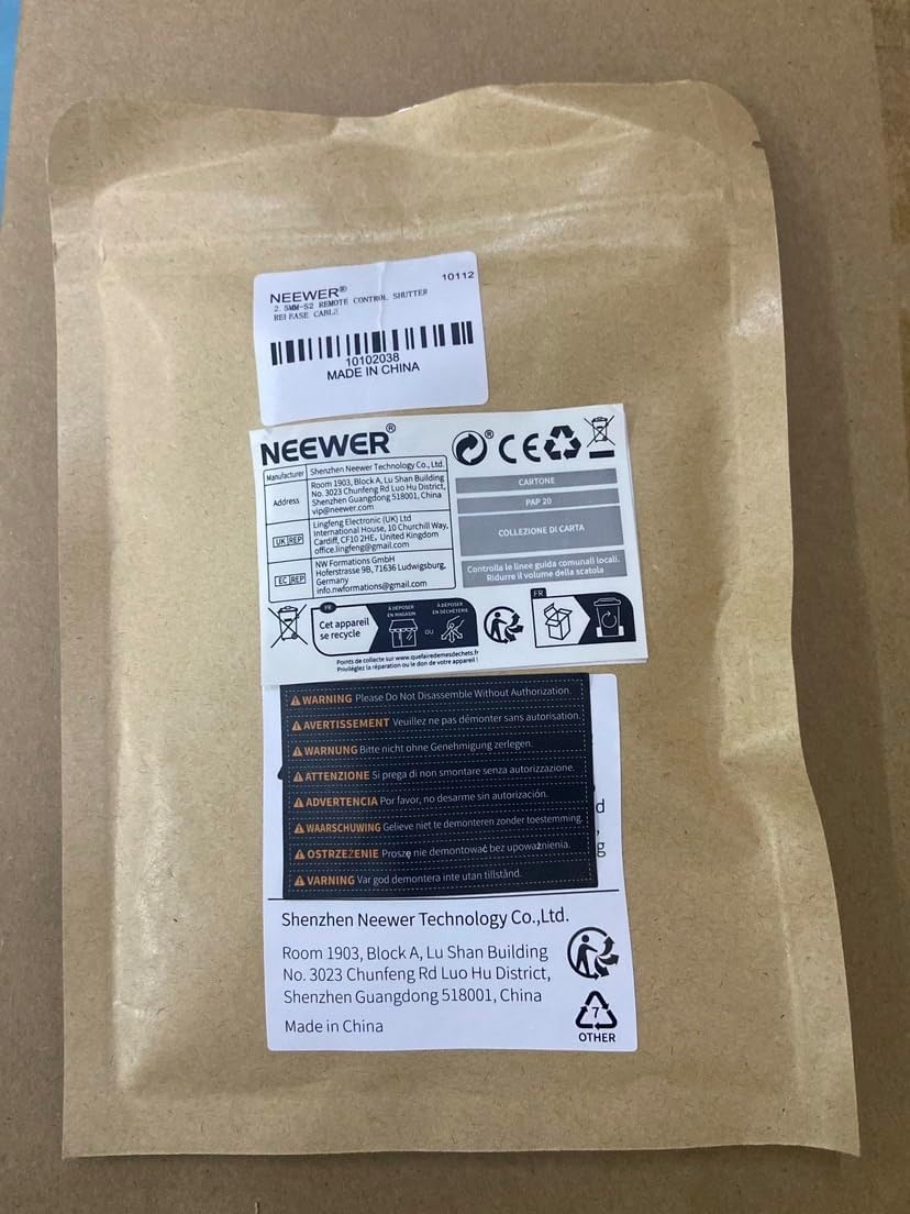 Neewer 1 2.5mm to S2 Remote Shutter Release Cable