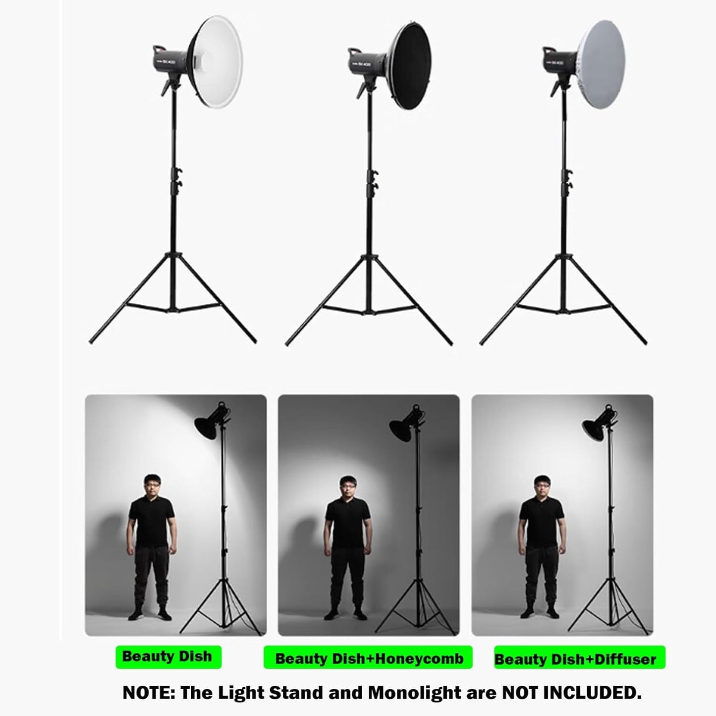 Godox 16.5" Silver Beauty Dish - Bowens Mount - Portrait