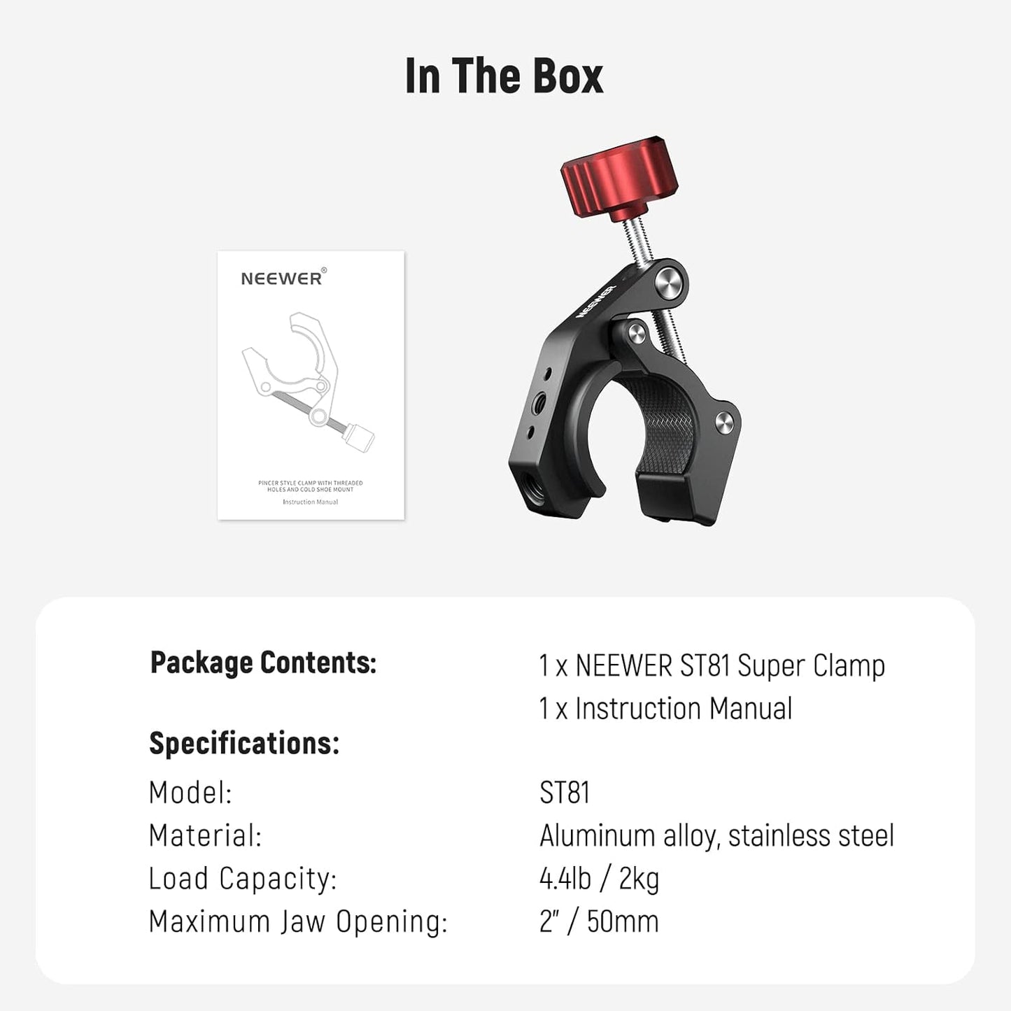 Neewer 33000030 Super Clamp Camera Mount