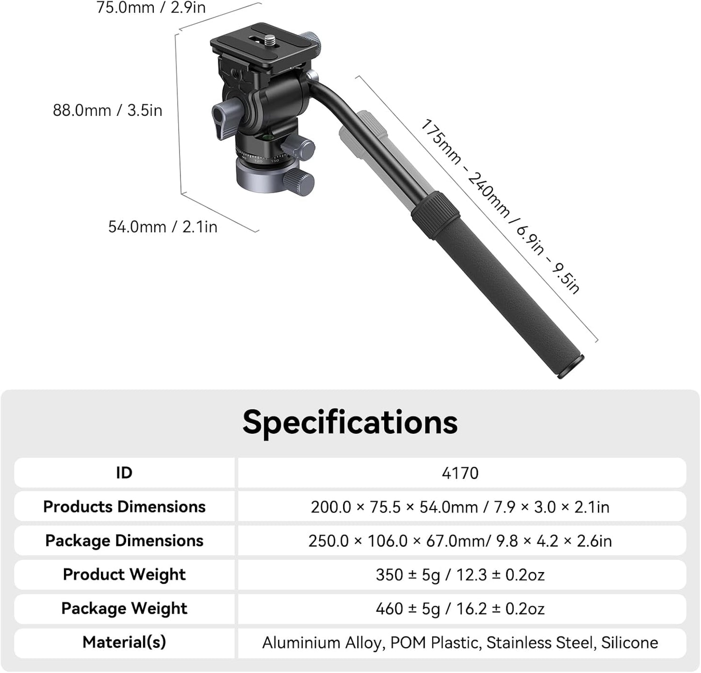 SmallRig CH 20 Fluid Video Head Leveling Base