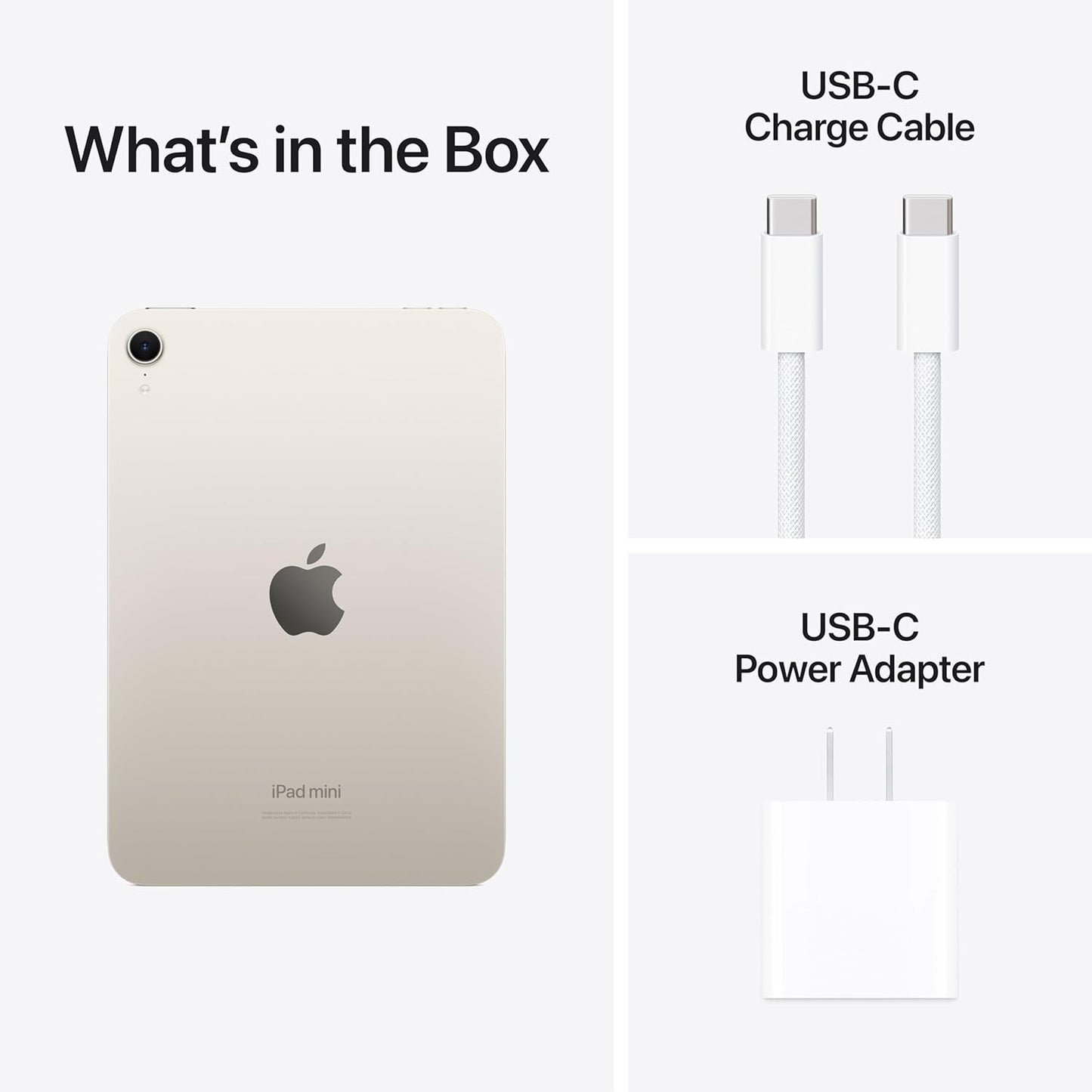 Apple iPad mini - A17 Pro, 8.3" Retina Display, 256GB, Starlight