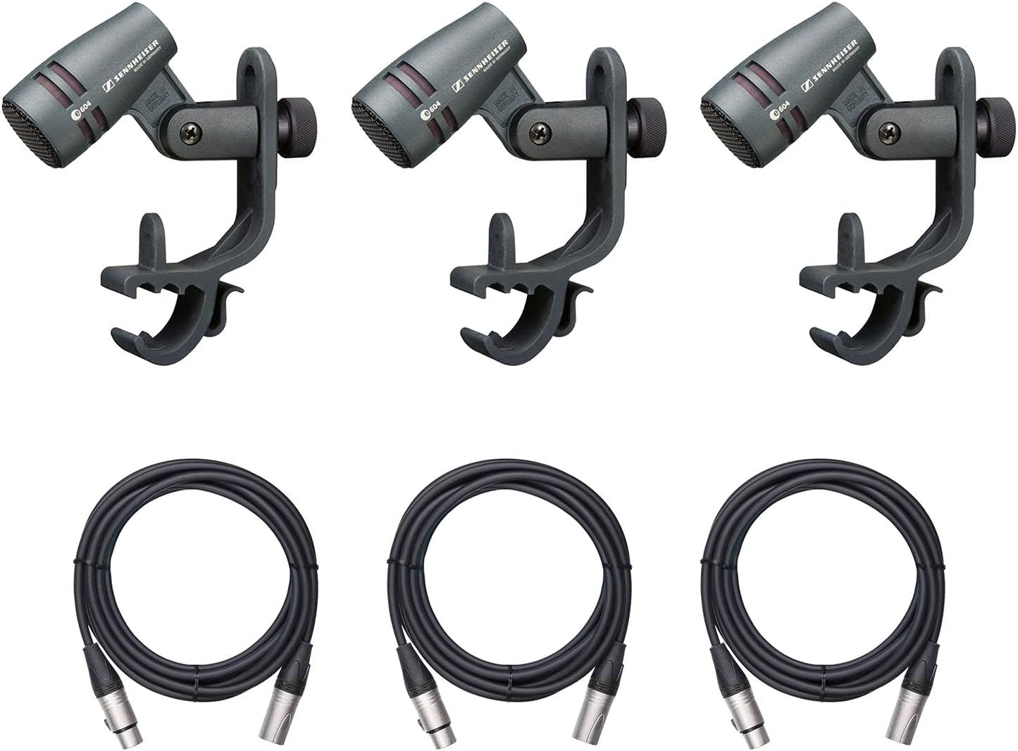 Sennheiser E604 Dynamic Instrument Microphone Kit 3-Pack