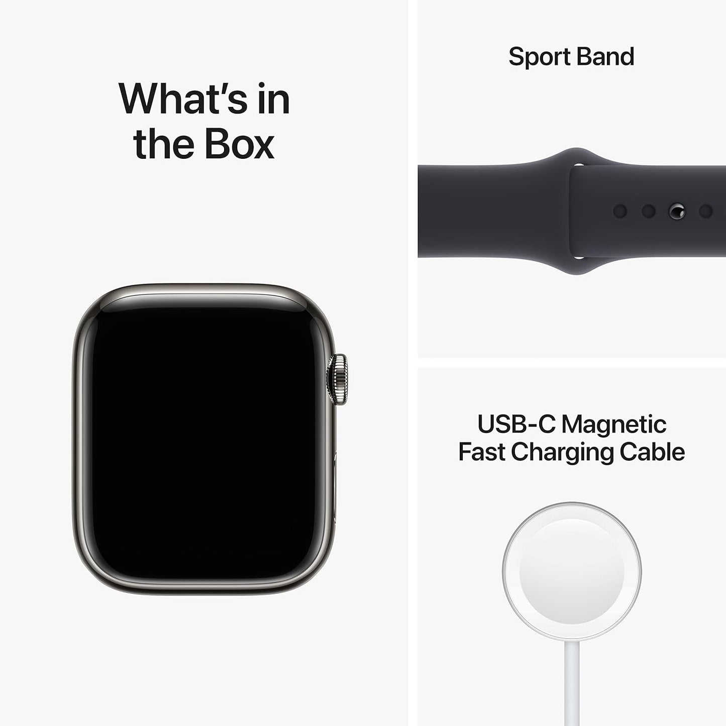 Apple MNW23LL/A Watch Series 8 GPS Cellular 45mm Renewed
