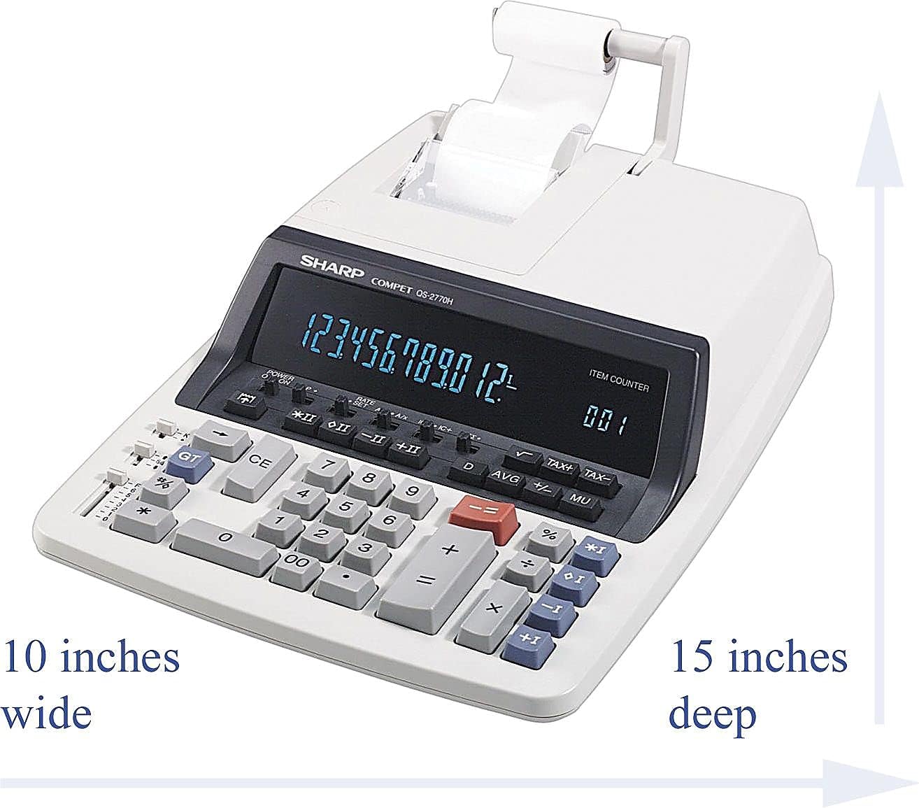 Sharp QS2770H Two-Color Printing Calculator