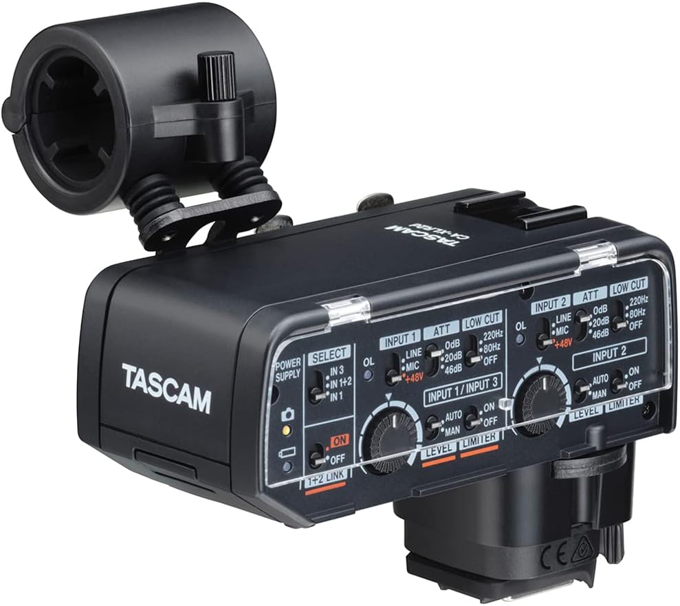 Tascam CA-XLR2d-C XLR Microphone Adapter Canon Kit