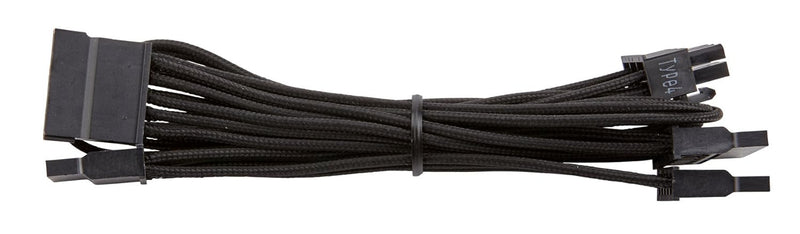 Corsair CP-8920186 Premium Sleeved SATA Cable - Black — main product image