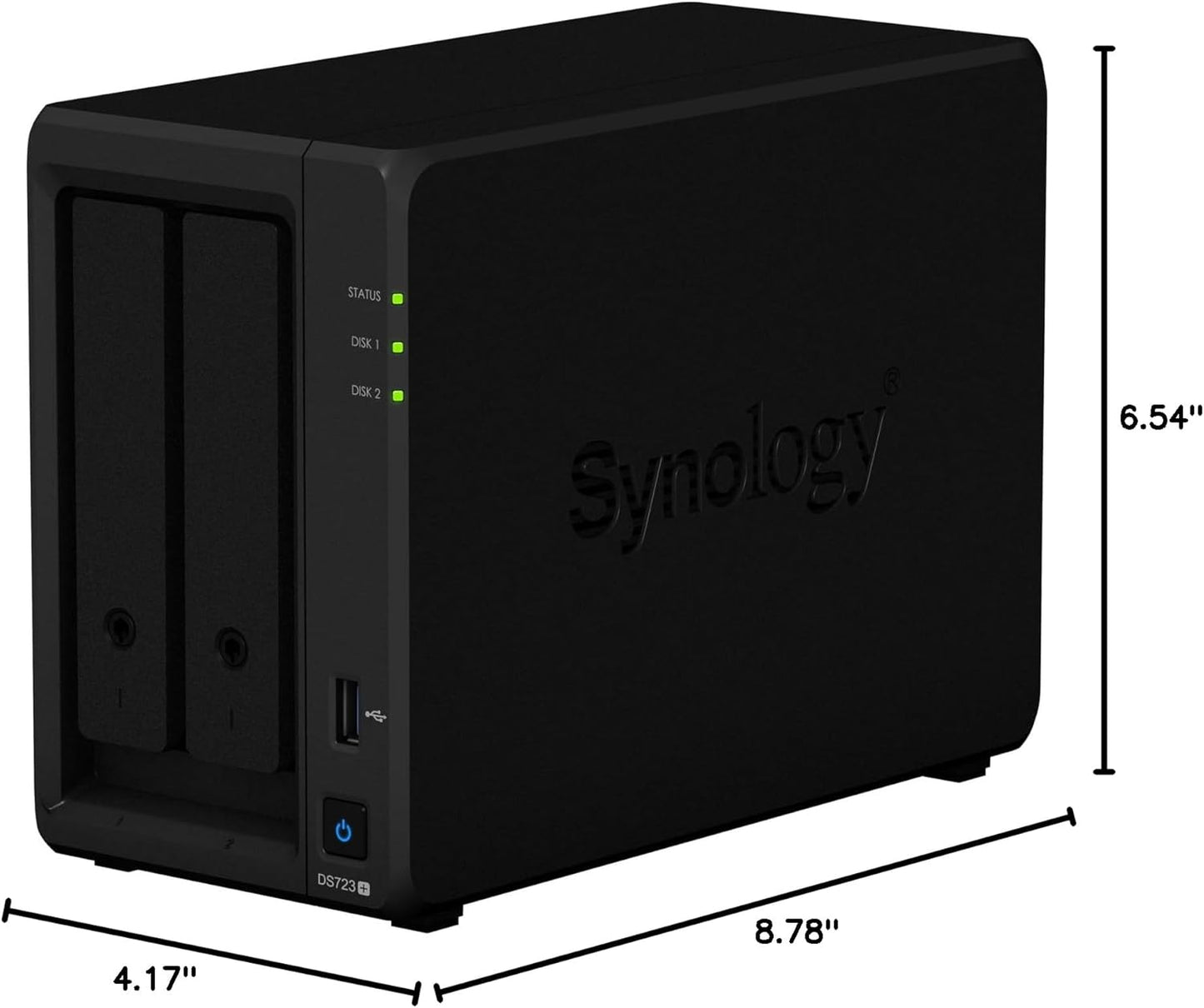 Synology DS723+ 2-Bay DiskStation - NAS Enclosure (Diskless)
