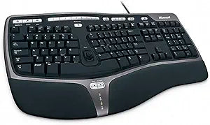 Microsoft B2M-00012 Wired Natural Ergonomic Keyboard — main product image
