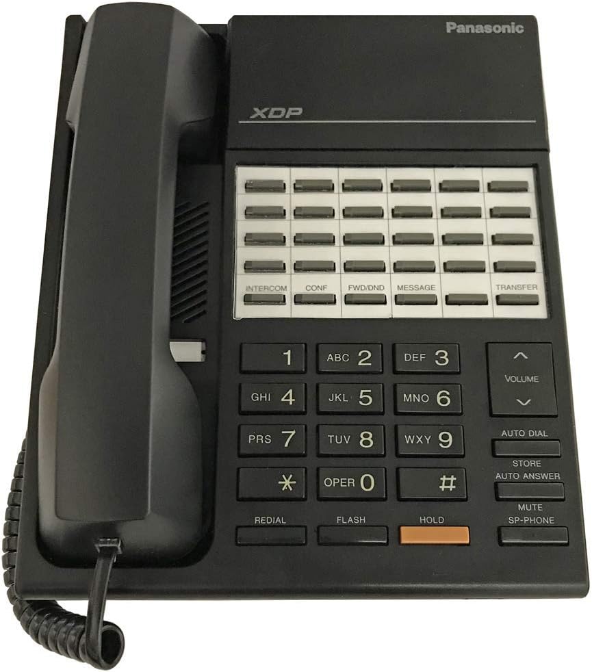 Panasonic KX-T7220-B Black Digital Phone (Renewed)