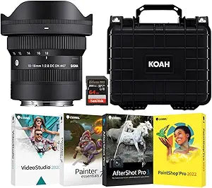 Sigma 10-18 mm F2.8 DC DN Sony E Mount Lens Bundle