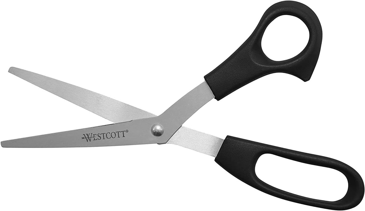Westcott 13402 8" All Purpose Scissors 3-Pack