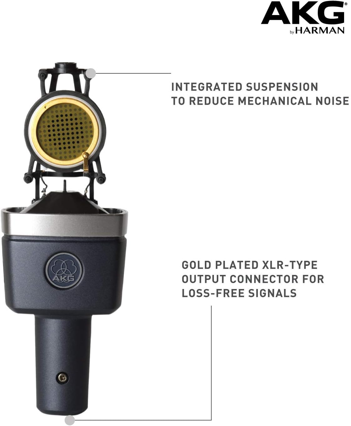 AKG C214-cr Large Diaphragm Condenser Microphone (Renewed)