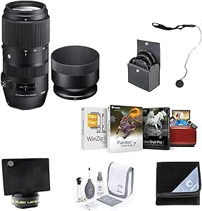 Sigma 100-400mm F5-6.3 DG OS HSM Lens for Nikon F - Bundle
