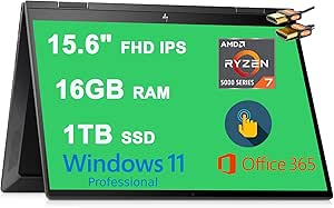 HP Envy x360 15 Ryzen 7 16GB 1TB SSD 2-in-1 Laptop — main product image