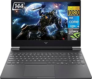 HP Victus Gaming Laptop i5-12450H GTX 1650 Bundle — main product image