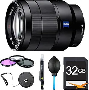 Sony E1SNSEL2470Z 24-70mm F4 ZA OSS Lens Bundle