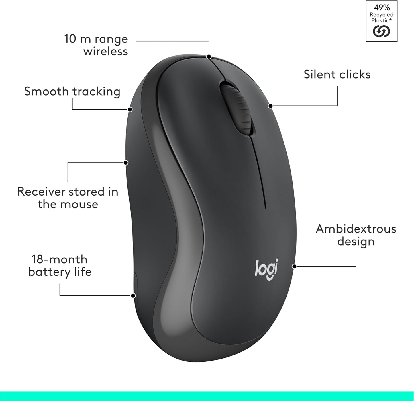 Logitech 920-009782 MK295 Wireless Silent Keyboard & Mouse