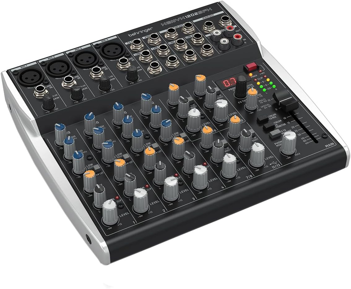 Behringer Xenyx 1202SFX 12-Channel Analog Streaming Mixer