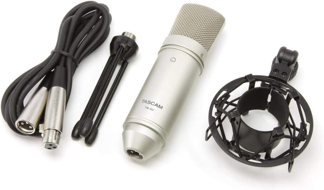 Tascam TM-80 Condenser Microphone - Silver Diaphragm