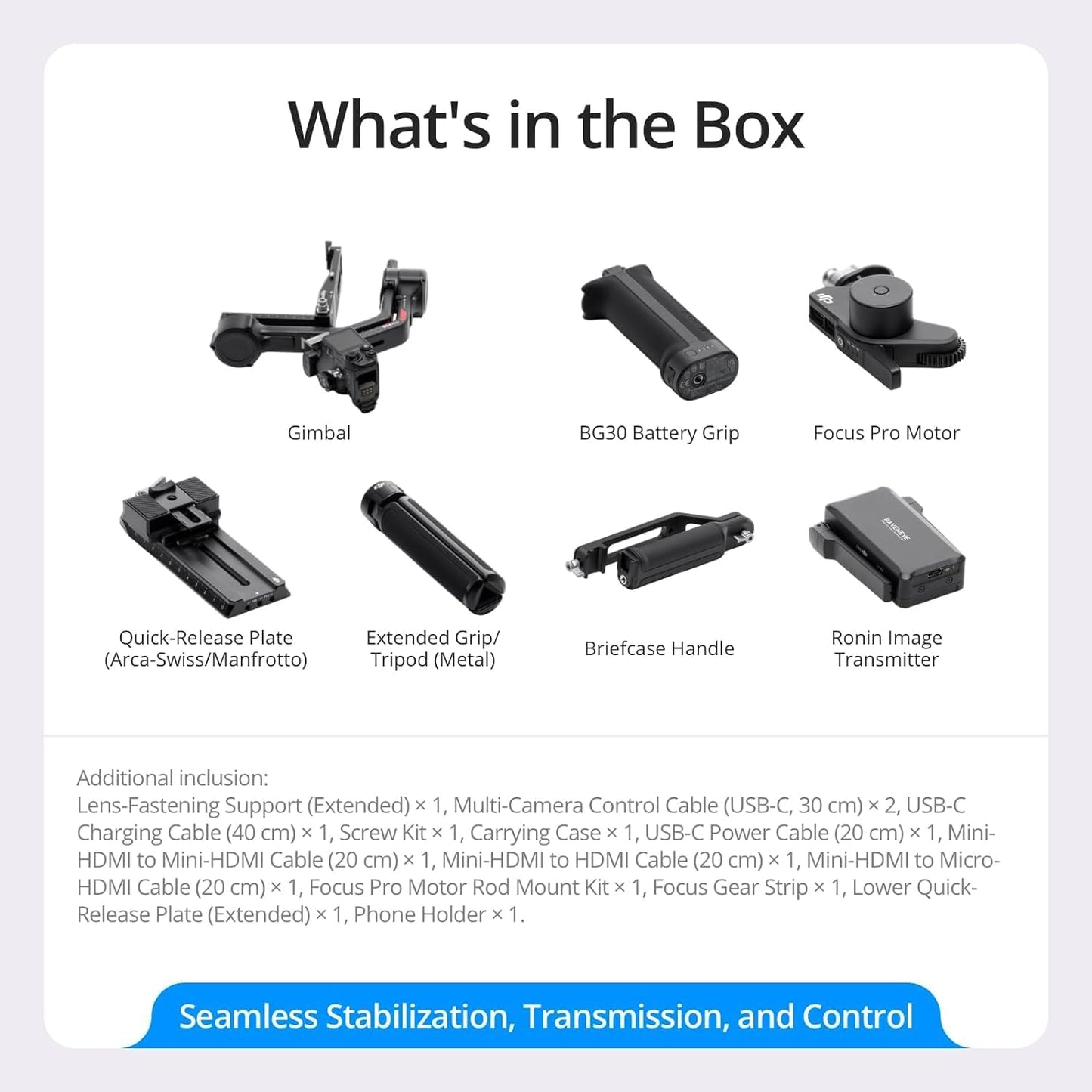 DJI RS 4 Pro Combo 3-Axis Gimbal Stabilizer Kit