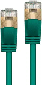 Monoprice 127472 SlimRun Cat6A Ethernet Cable 3ft Green — main product image