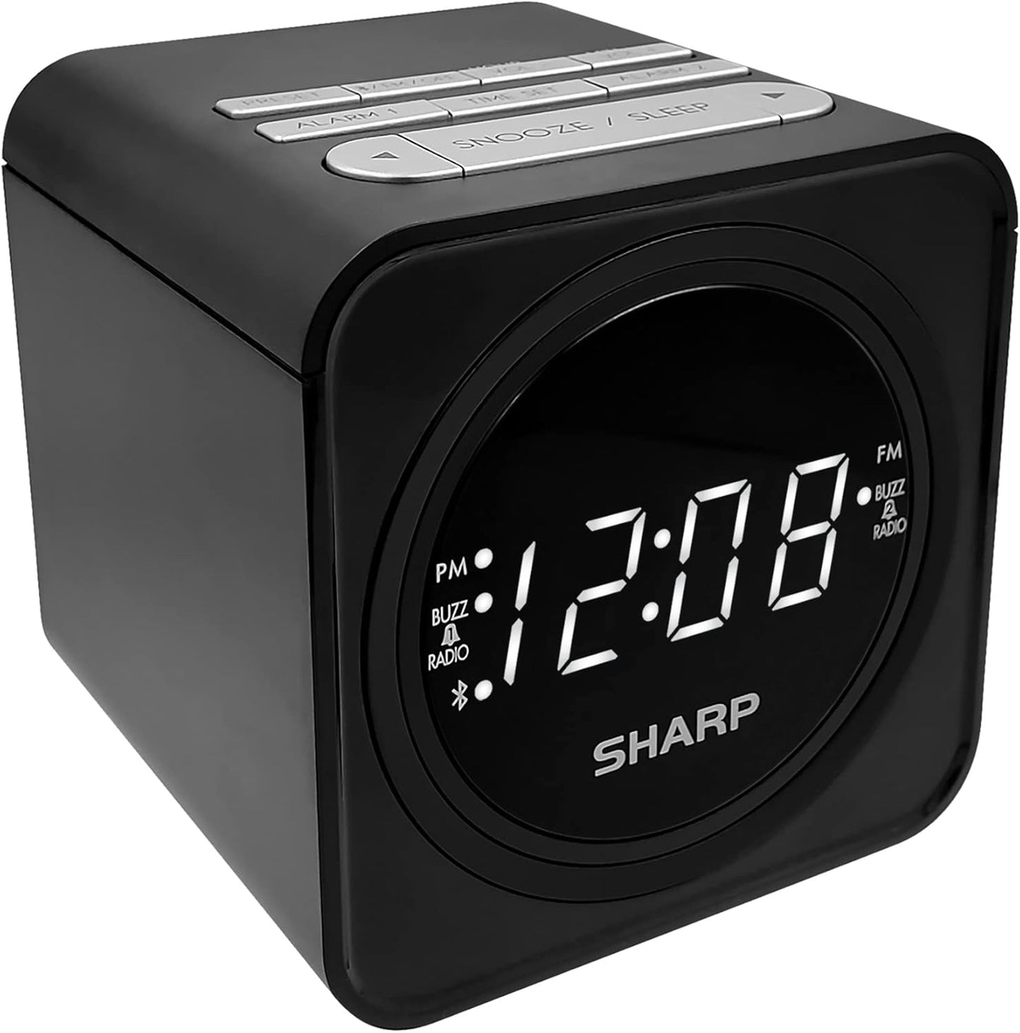 Sharp FM Clock Radio Bluetooth Speaker USB Charge