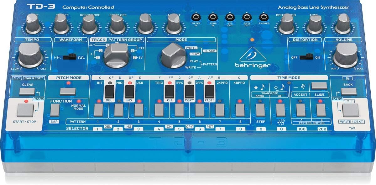 Behringer TD-3-BB Analog Bass Line Synthesizer Distortion Effects