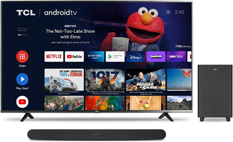 TCL 4 Series 65S434 65-Inch 4K UHD HDR Android TV