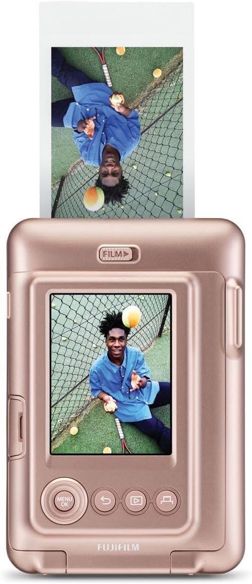 Fujifilm instax Mini LiPlay Blush Gold Instant Camera