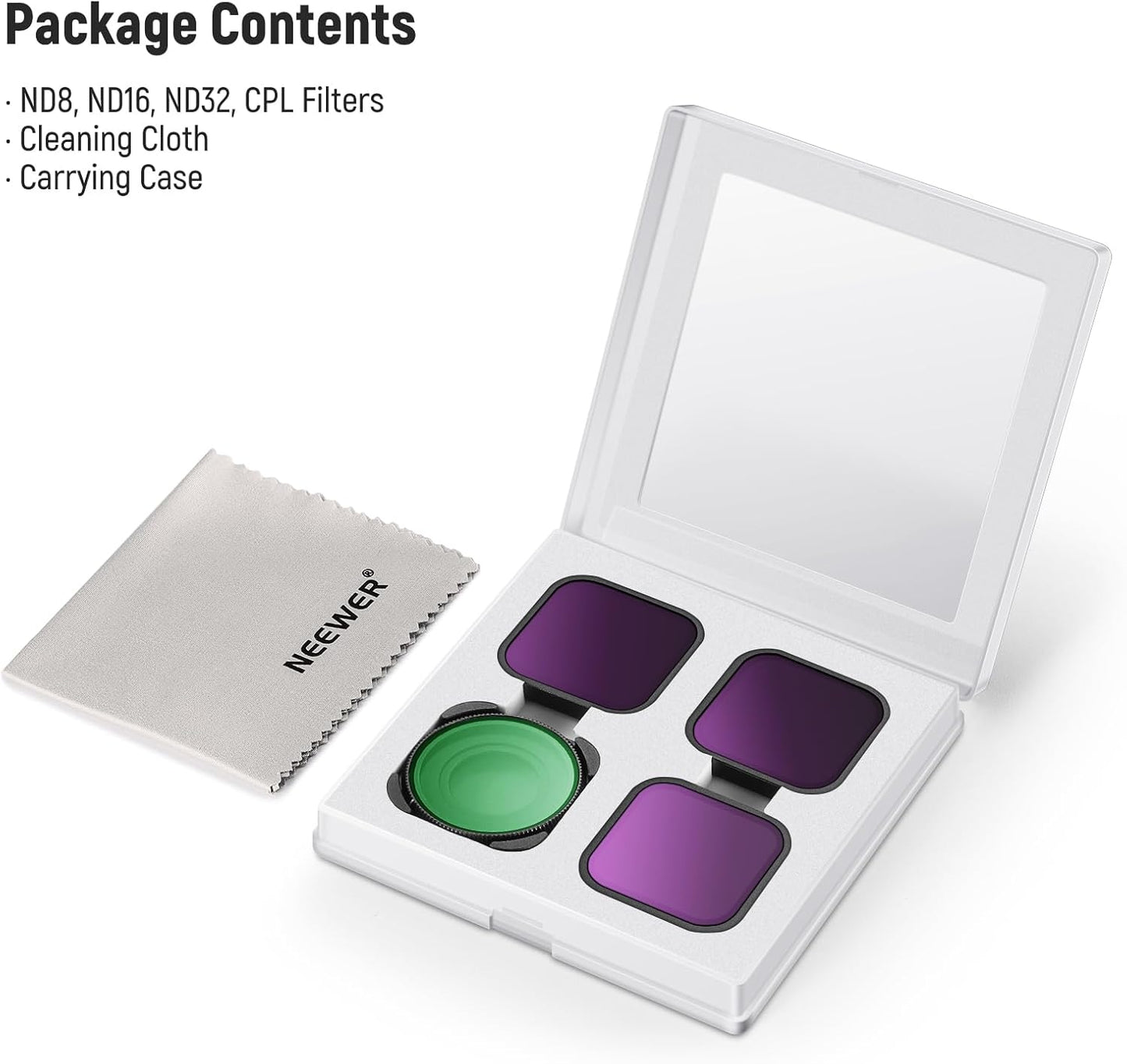 Neewer 10101987 ND Filter Set for GoPro Hero 12/11/10/9