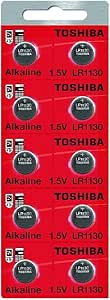 Toshiba T-LR1130 AG10 Alkaline 1.5V Watch Batteries 50-Pack — main product image