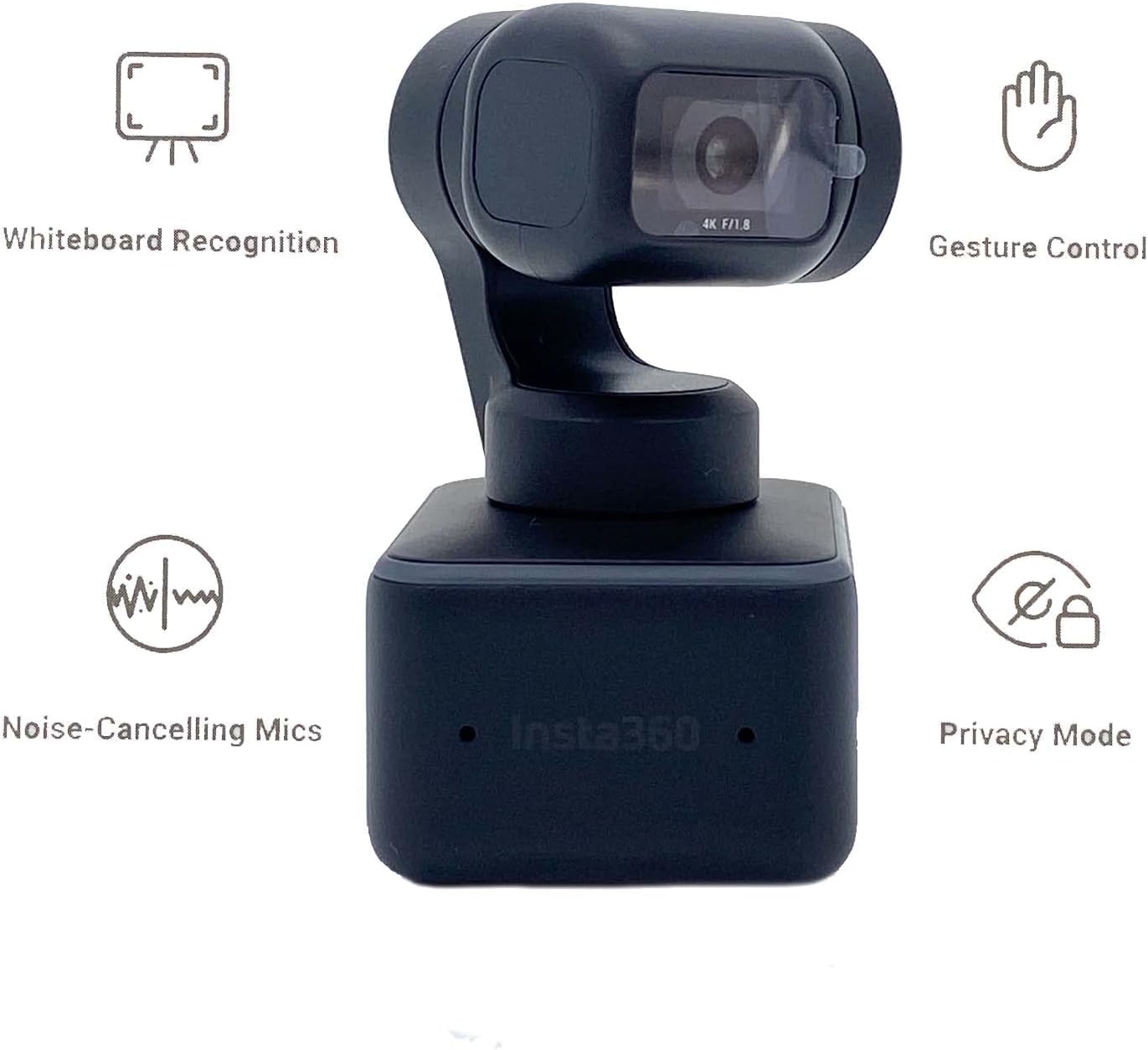 Insta360 Link CINSTBJ/A_2-IN-1 SELFIE 4K PTZ Webcam AI Tracking