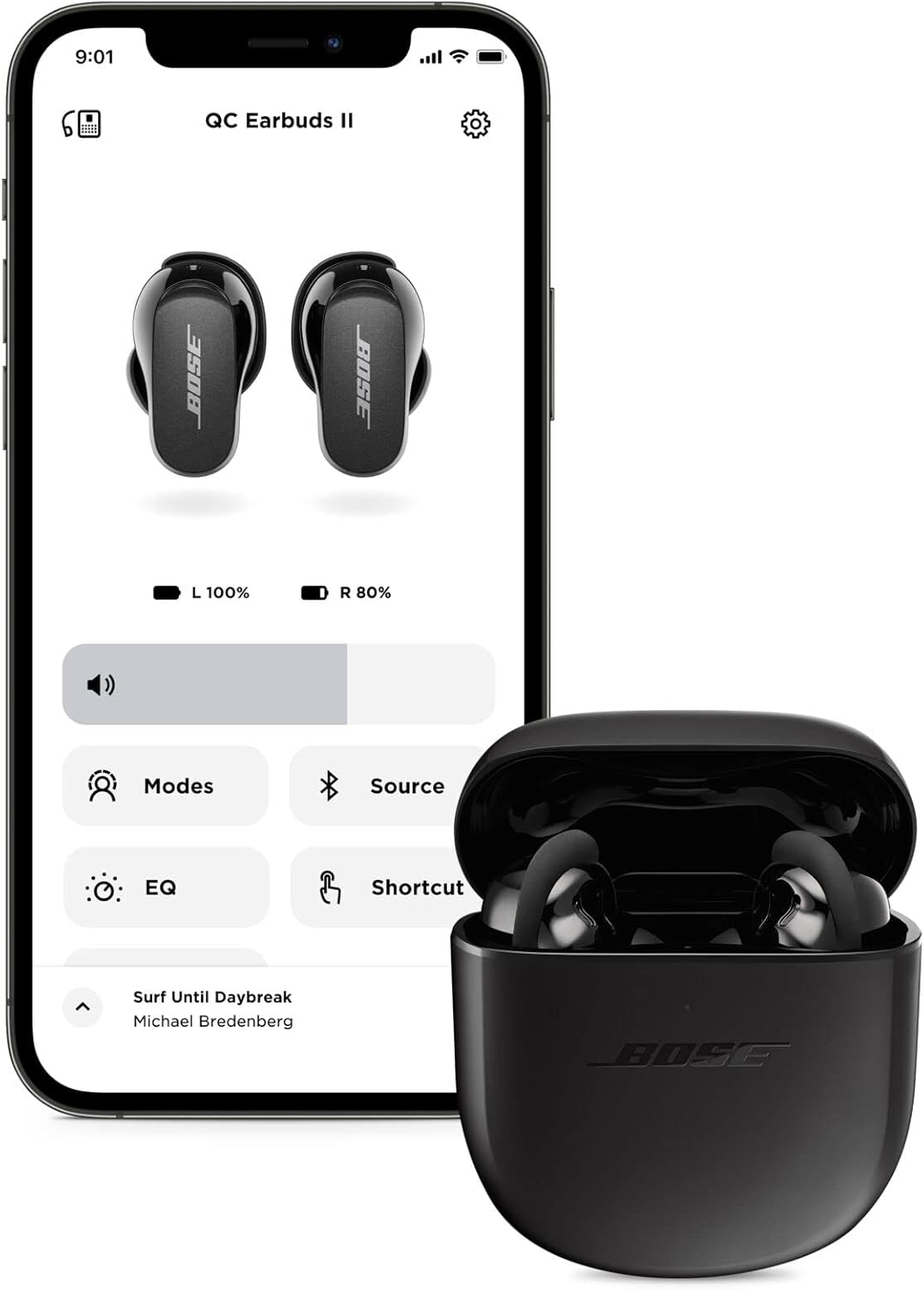 Bose 870730-0010-cr QuietComfort II Noise Cancelling Earbuds Renewed
