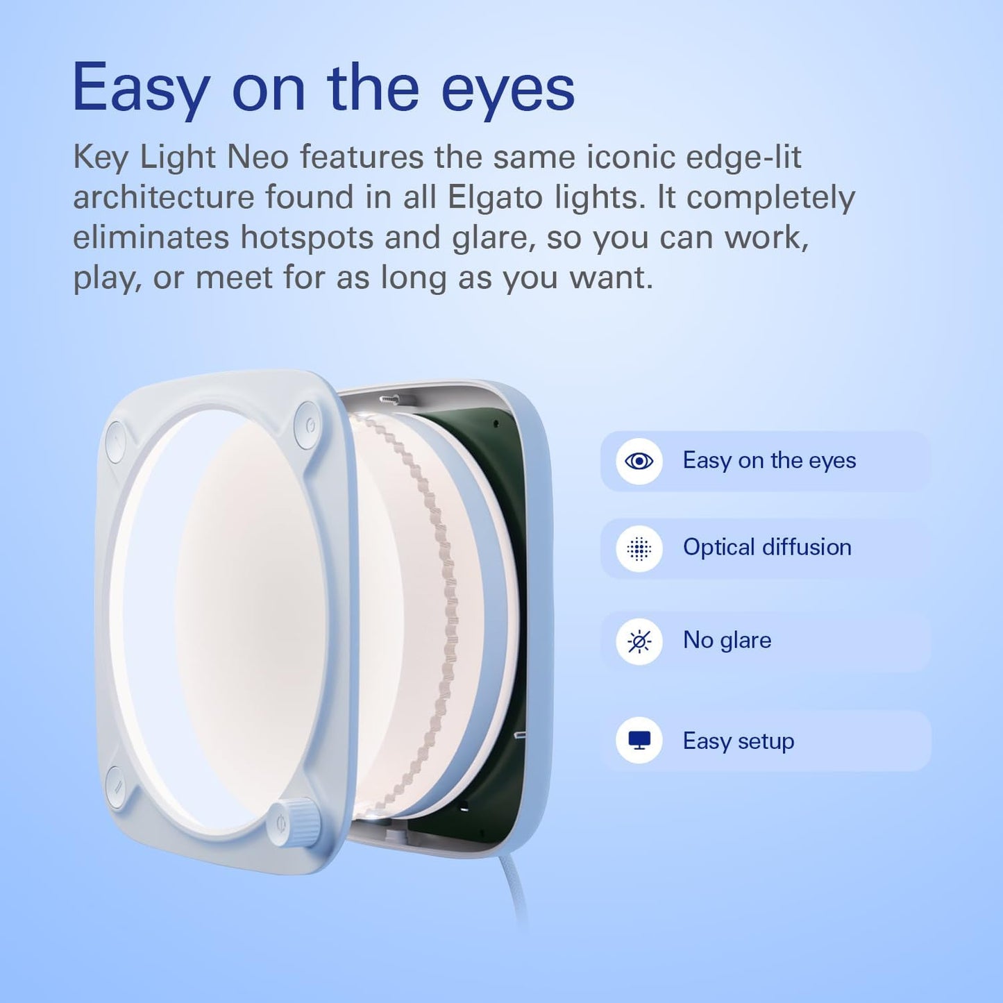 Elgato 20LAJ9901 Key Light Neo Professional Video Call Light