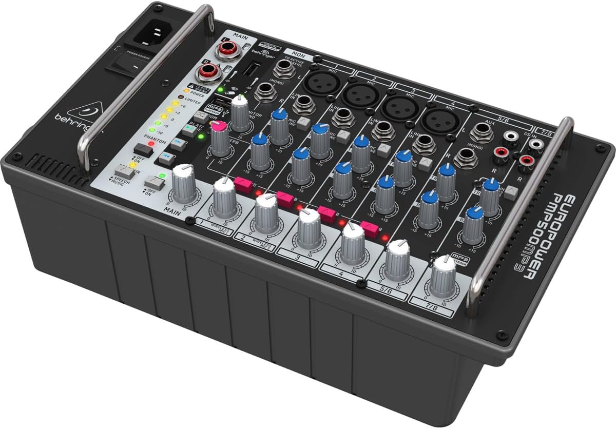 Behringer PMP500MP3 8-Channel 500W Powered Mixer