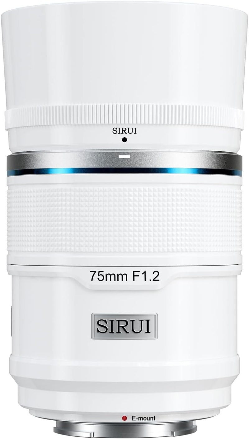 Sirui Sniper 75mm F1.2 Autofocus Lens - Sony E Mount (White) — main product image