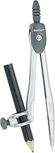 Westcott 14555 Metal Compass: Wooden Pencil for Precise Circles